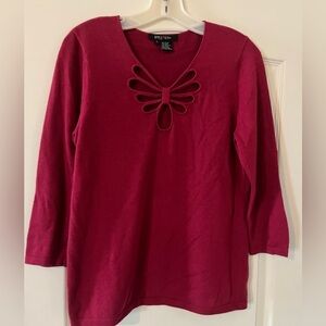 Etcetera Lightweight Sweater With Neckline Cut out Women’s size Large